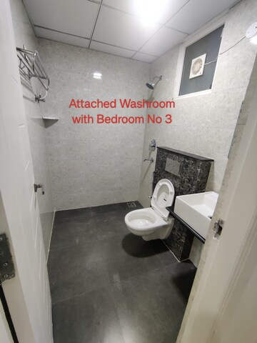 Bathroom in 3 BHK Apartment at Maxxus Elanza, International Airport Road – for Rent