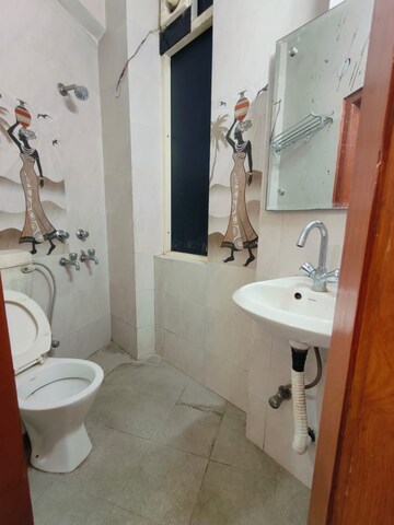 Bathroom in 1 BHK Builder Floor at Ansal Sushant Lok I, Sector 43 – for Rent