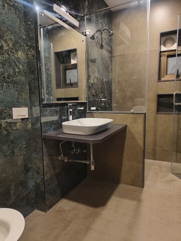 Bathroom in 3 BHK Apartment at Banjara Hills – for Rent