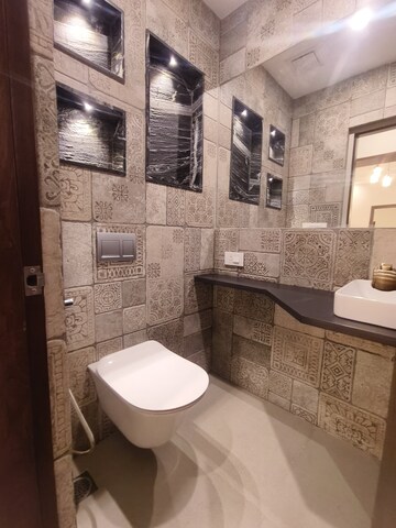 Bathroom in 3 BHK Apartment at Banjara Hills – for Rent
