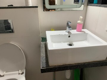 Bathroom in 2 BHK Apartment at Rustomjee Urbania, Majiwada – for Rent