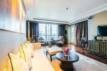 Living Room in 4 BHK Apartment at Godrej Woodscapes, Budigere Cross – for Sale
