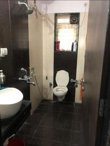 Bathroom in 2.5 BHK Apartment at Rustomjee Athena, Majiwada – for Rent