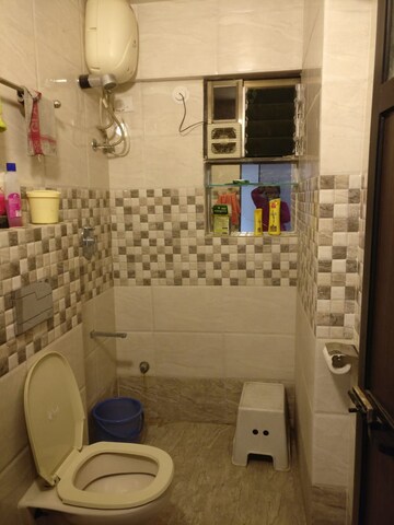 Bathroom in 2 BHK Apartment at Lok Upvan Apartment Phase 2, Vasant Vihar – for Rent