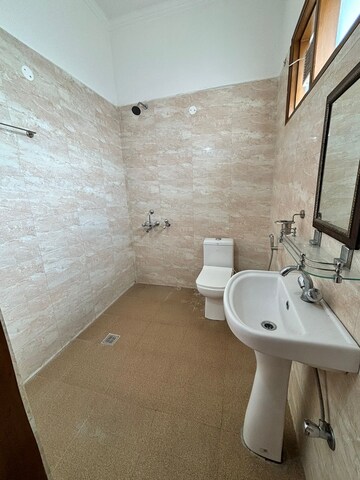 Bathroom in 3.5 BHK Builder Floor at Sector 13 – for Rent