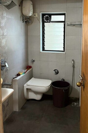 Bathroom in 2 BHK Apartment at Kabra Hyde Park, Manpada – for Rent