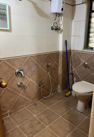 Bathroom in 2 BHK Apartment at Kabra Hyde Park, Manpada – for Rent