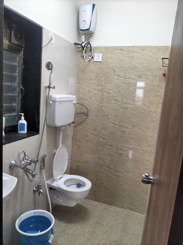 Bathroom in 1 BHK Apartment at Truearth View, Vikhroli East – for Rent