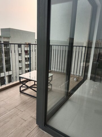 Balcony in 2.5 BHK Apartment at Lodha Palava City Lakeshore Greens, Dombivli East – for Rent
