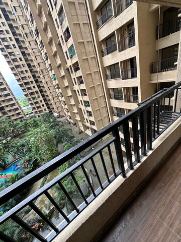 Balcony in 1 BHK Apartment at Raunak City, Kalyan West – for Rent