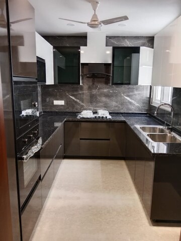 Kitchen in 4 BHK Apartment at Greater Kailash I – for Sale