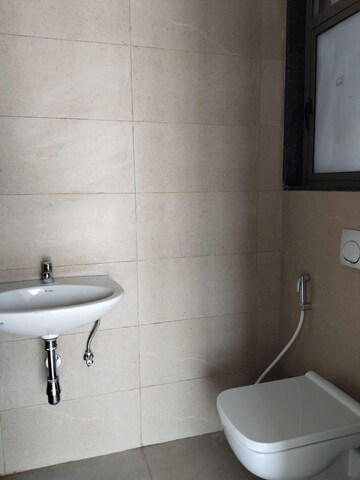Bathroom in 1 BHK Apartment at Runwal Eirene, Balkum Pada – for Rent