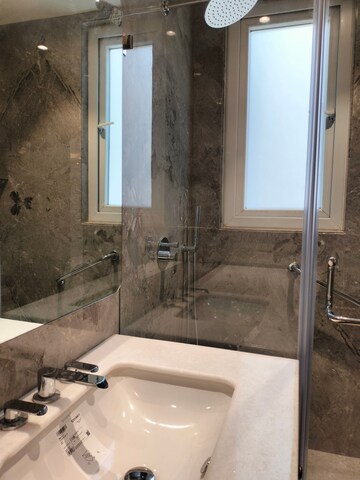 Bathroom in 4 BHK Apartment at Safdarjang Enclave – for Rent