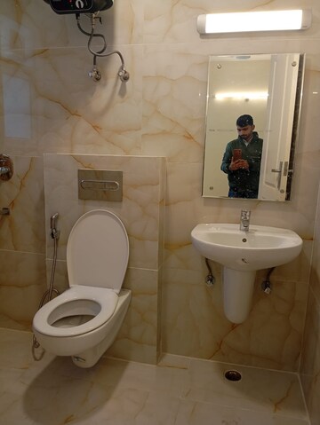 Bathroom in 3 BHK Apartment at Omaxe The Palace, Gomti Nagar – for Rent