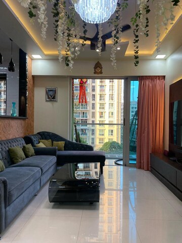 Living Room in 3 BHK Apartment at Vijay Orovia, Ghodbunder Road – for Sale