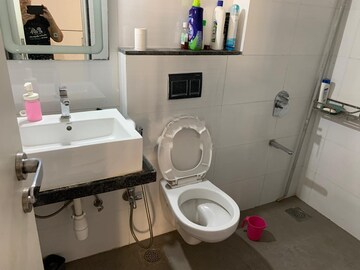 Bathroom in 2 BHK Apartment at Rustomjee Urbania, Majiwada – for Rent