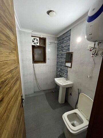 Bathroom in 3 BHK Builder Floor at Chattarpur – for Rent