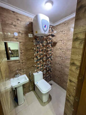 Bathroom in 3 BHK Builder Floor at Chattarpur – for Rent