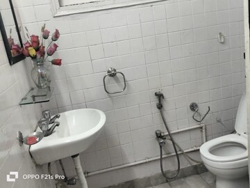 Bathroom in 2 BHK Builder Floor at Greater Kailash I – for Rent