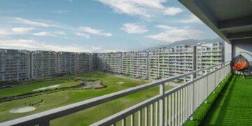 Balcony in 2.5 BHK Apartment at Pacific Golf Estate, Kulhan – for Sale