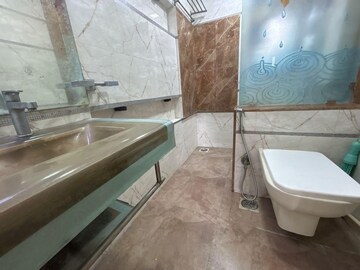Bathroom in 3 BHK Apartment at Chaitanya Tower, Prabhadevi – for Rent