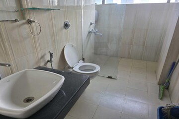 Bathroom in 3 BHK Apartment at Chaitanya Tower, Prabhadevi – for Rent