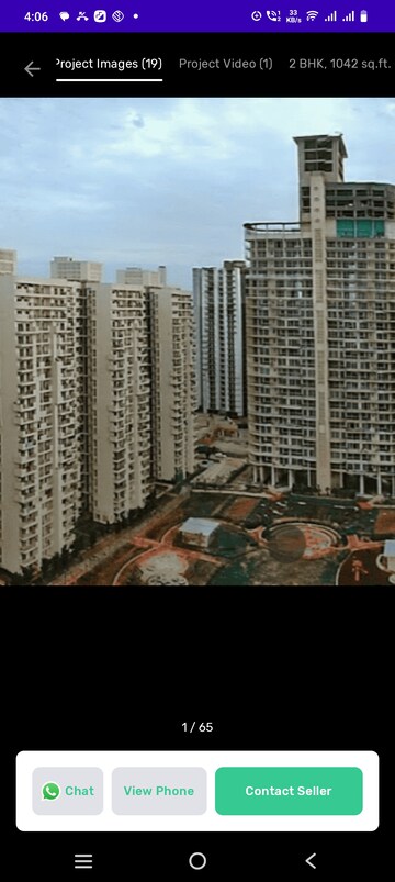 Bedroom in 3 BHK Apartment at Nimbus The Hyde park, Sector 78 – for Sale