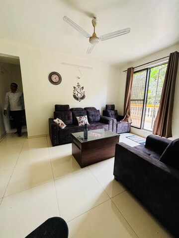 Living Room in 1 BHK Apartment at Camelot Society, Viman Nagar – for Rent