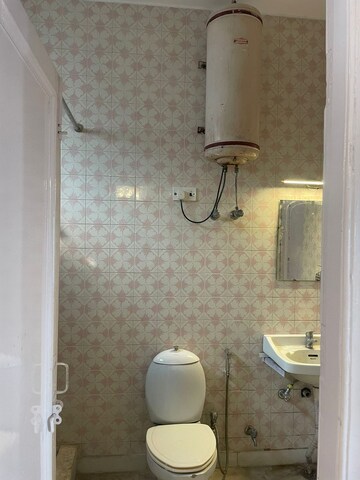Bathroom in 1 BHK Builder Floor at Greater Kailash I – for Rent