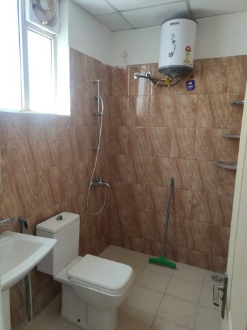 Bathroom in 3 BHK Apartment at Sushma Elite Cross, Dhakoli Village – for Rent
