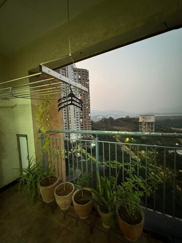Balcony in 3 BHK Apartment at Lodha Splendora Phase II, Ghodbunder Road – for Rent