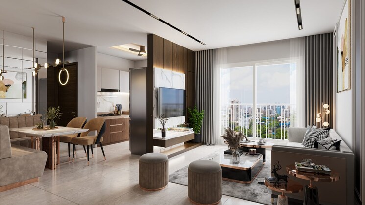 Living Room, crescent-silverwoods 2 Bedroom 628 Sq.Ft. Builder Floor In Powai Mumbai 7939262