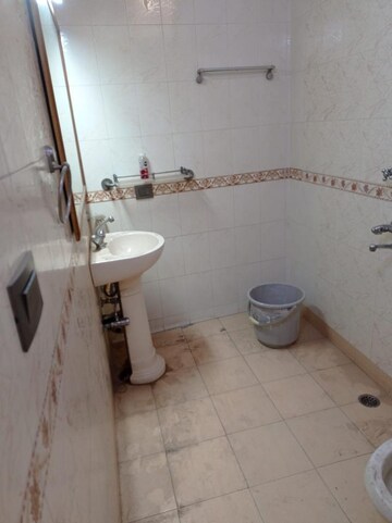 Bathroom in 1 BHK Builder Floor at Greater Kailash I – for Rent