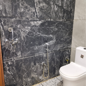 Bathroom in 3 BHK Builder Floor at Khirki Extension – for Rent