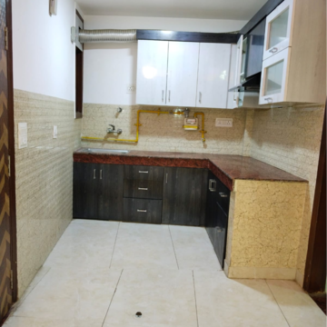 Kitchen in 3 BHK Builder Floor at Khirki Extension – for Rent