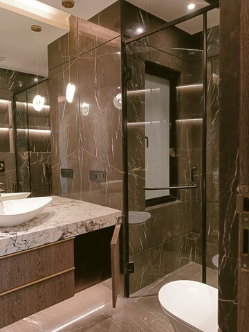 Attached Bathroom in 4 BHK Builder Floor at Janakpuri – for Sale