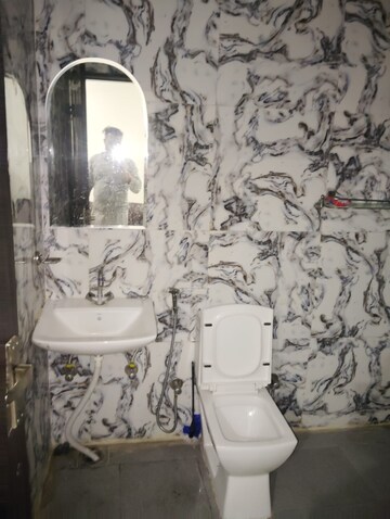 Bathroom in 1 BHK Builder Floor at Greenwood City, Sector 40 – for Rent