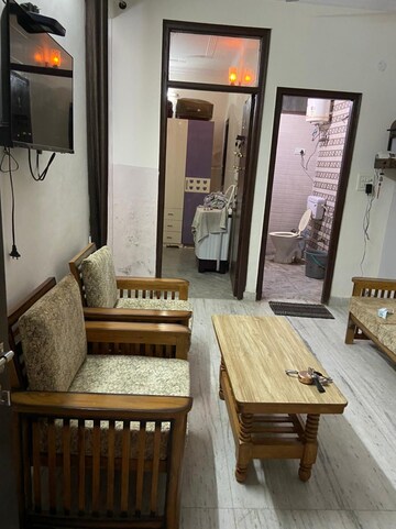Living Room in 1 BHK Builder Floor at Kalkaji – for Rent