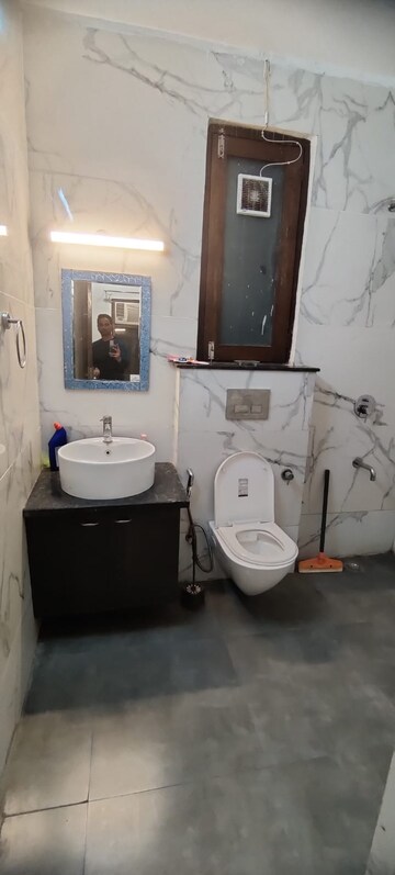Bathroom in 3 BHK Builder Floor at Sector 12a – for Sale