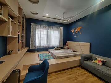 Living Room in 4 BHK Villa at Northstar Allura, Kokapet – for Rent