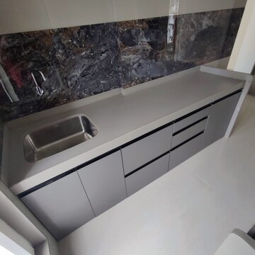 Kitchen in 1.5 BHK Apartment at Lodha Amara, Kolshet Road – for Rent