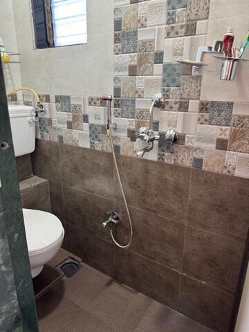 Bathroom in 1 BHK Apartment at Moreshwar Apartment Nerul, Nerul – for Sale