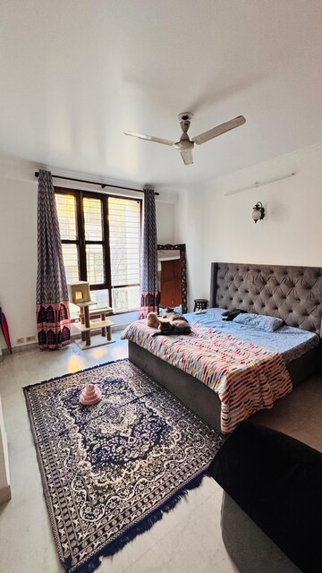 Bedroom in 2 BHK Builder Floor at Freedom Fighters Enclave – for Rent