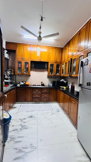 Kitchen in 2 BHK Builder Floor at Freedom Fighters Enclave – for Rent