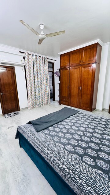 Bedroom in 2 BHK Builder Floor at Freedom Fighters Enclave – for Rent