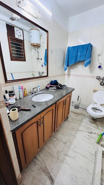 Bathroom in 2 BHK Builder Floor at Freedom Fighters Enclave – for Rent