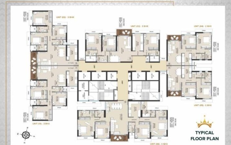 Floor Plan, royal-bliss 4 Bedroom 1686 Sq.Ft. Apartment In Malad West Mumbai 7941316