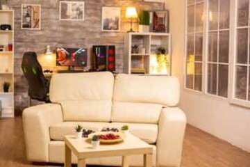 Living Room in 4 BHK Apartment at Godrej Woodscapes, Budigere Cross – for Sale