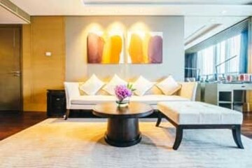 Living Room in 4 BHK Apartment at Godrej Woodscapes, Budigere Cross – for Sale