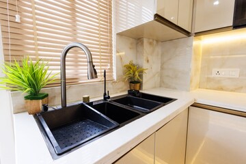 Kitchen in 3 BHK Builder Floor at Sector 4 – for Sale